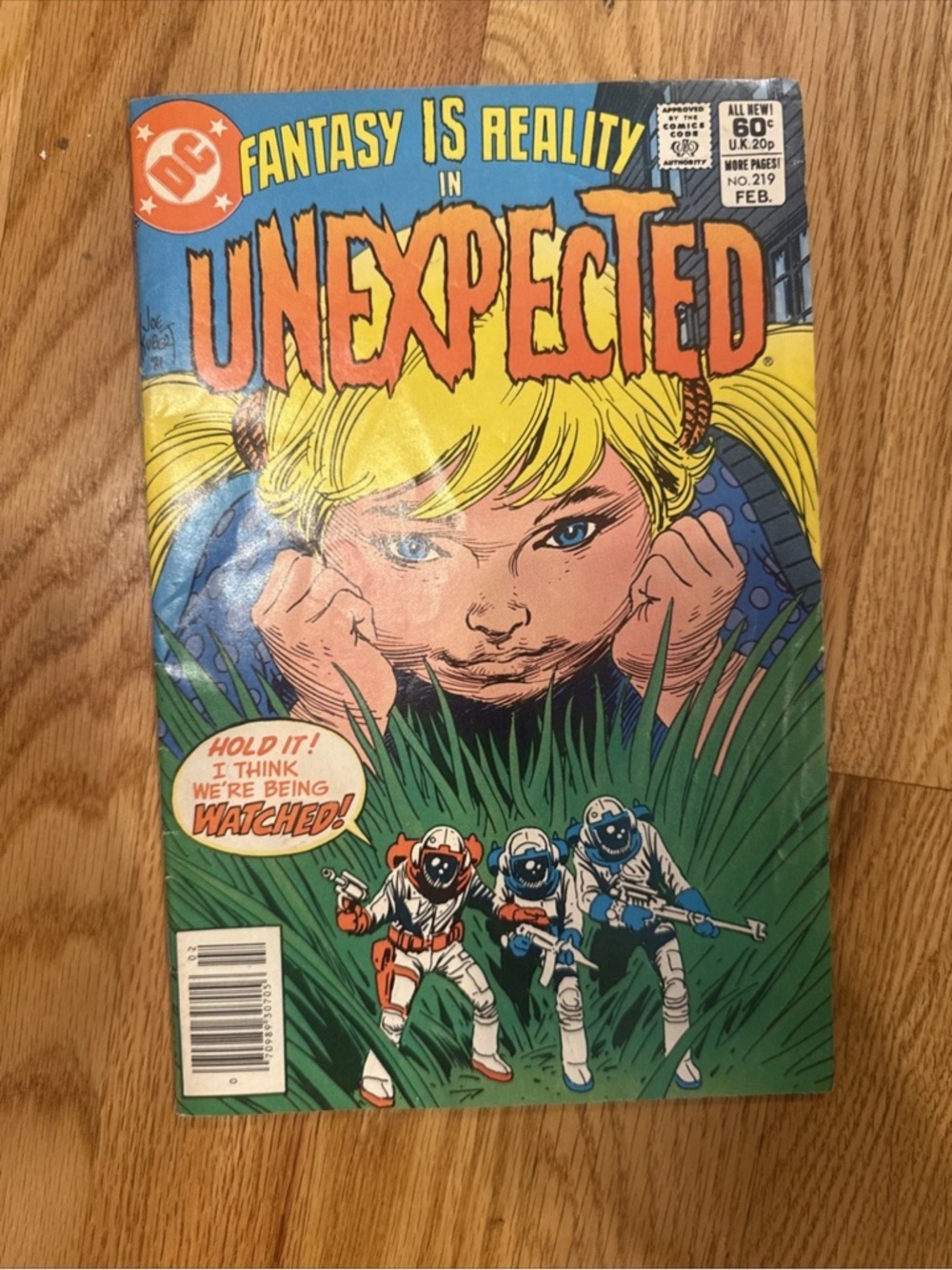 Unexpected Comic The Unexpected #219 Newsstand Variant (DC Comics February 1982)